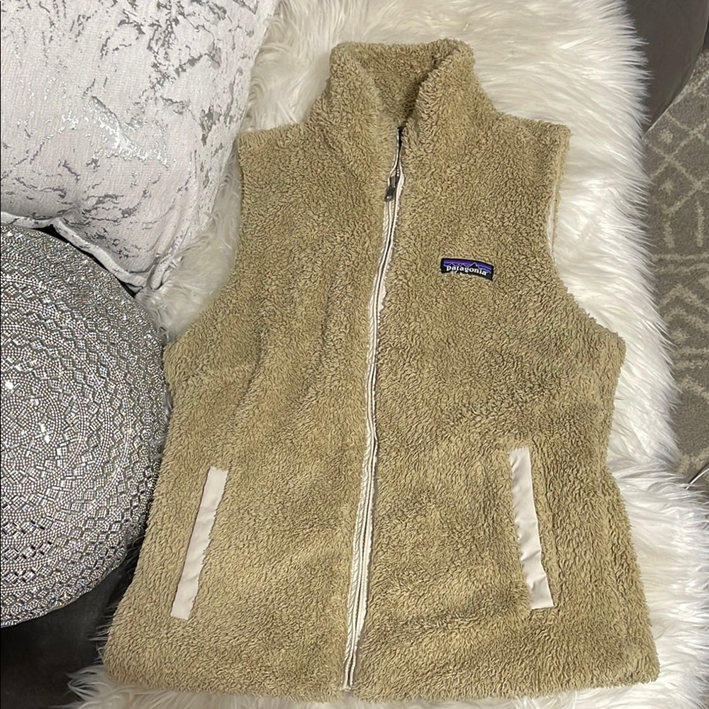 Patagonia Tan Fleece Vest